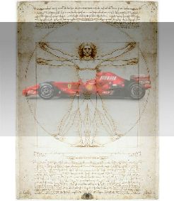 Ferrari F1 2008 + Uomo vitruriano