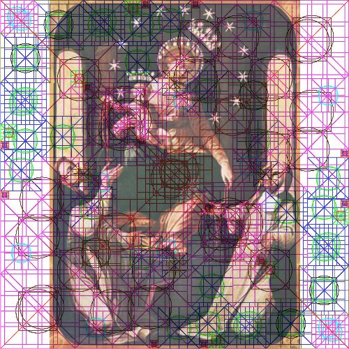 Matrice Geometrica Bruno Montanari+ Icona Madonna del Rosario Pompei