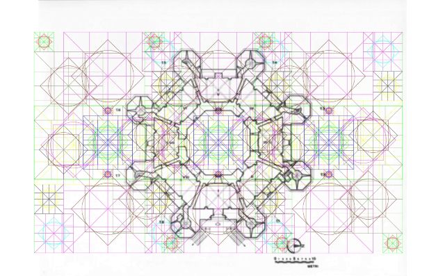Castel del Monte planim.+ Diagram.spec.